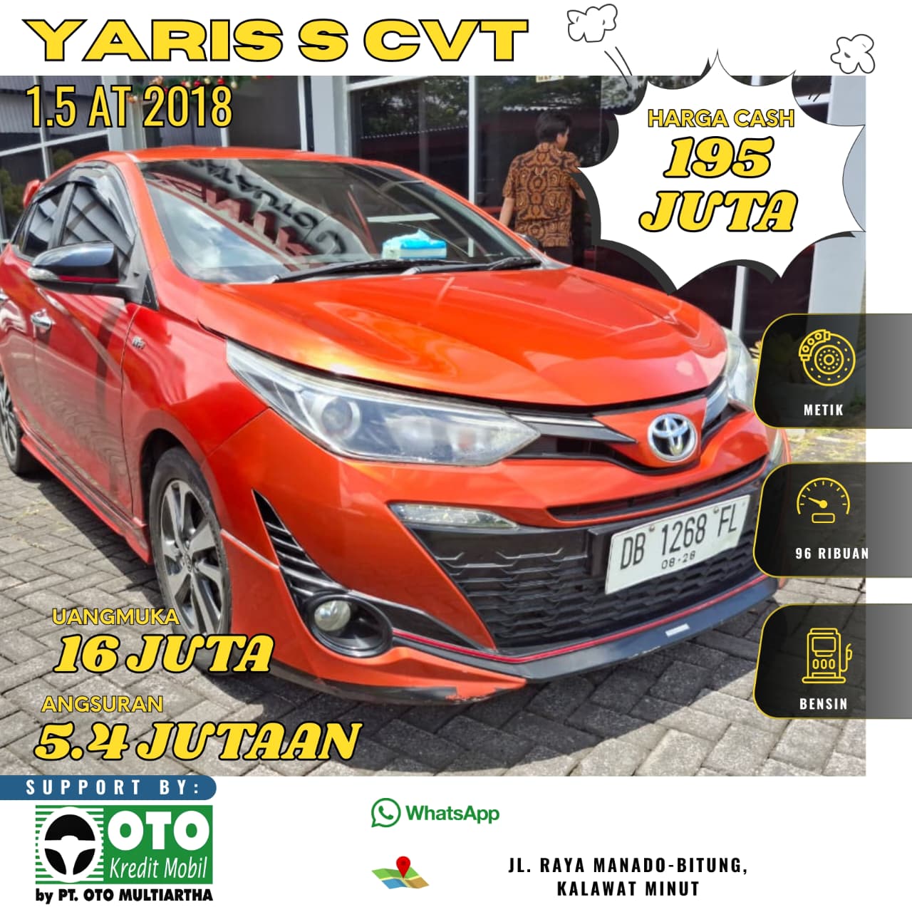 TOYOTA YARIS 1,5 TRD 2018